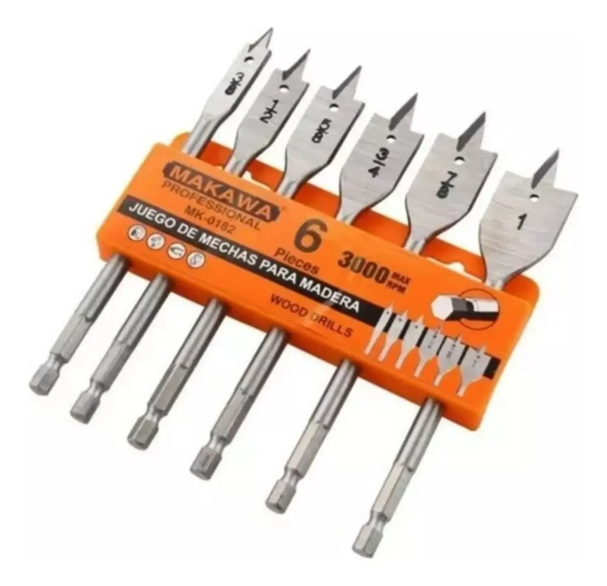 Broca Paleta Set 6 Piezas Makawa