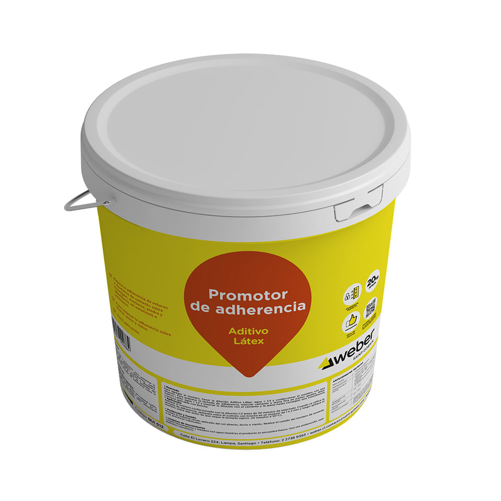 Promotor De Adherencia Aditivo Latex Tineta 18 Litros Weber