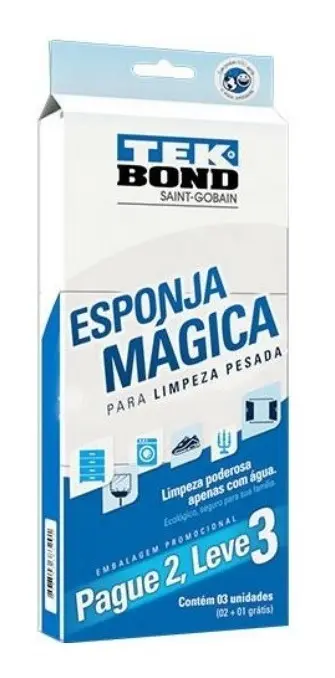 Esponja Magica 3 Unidades Tekbond