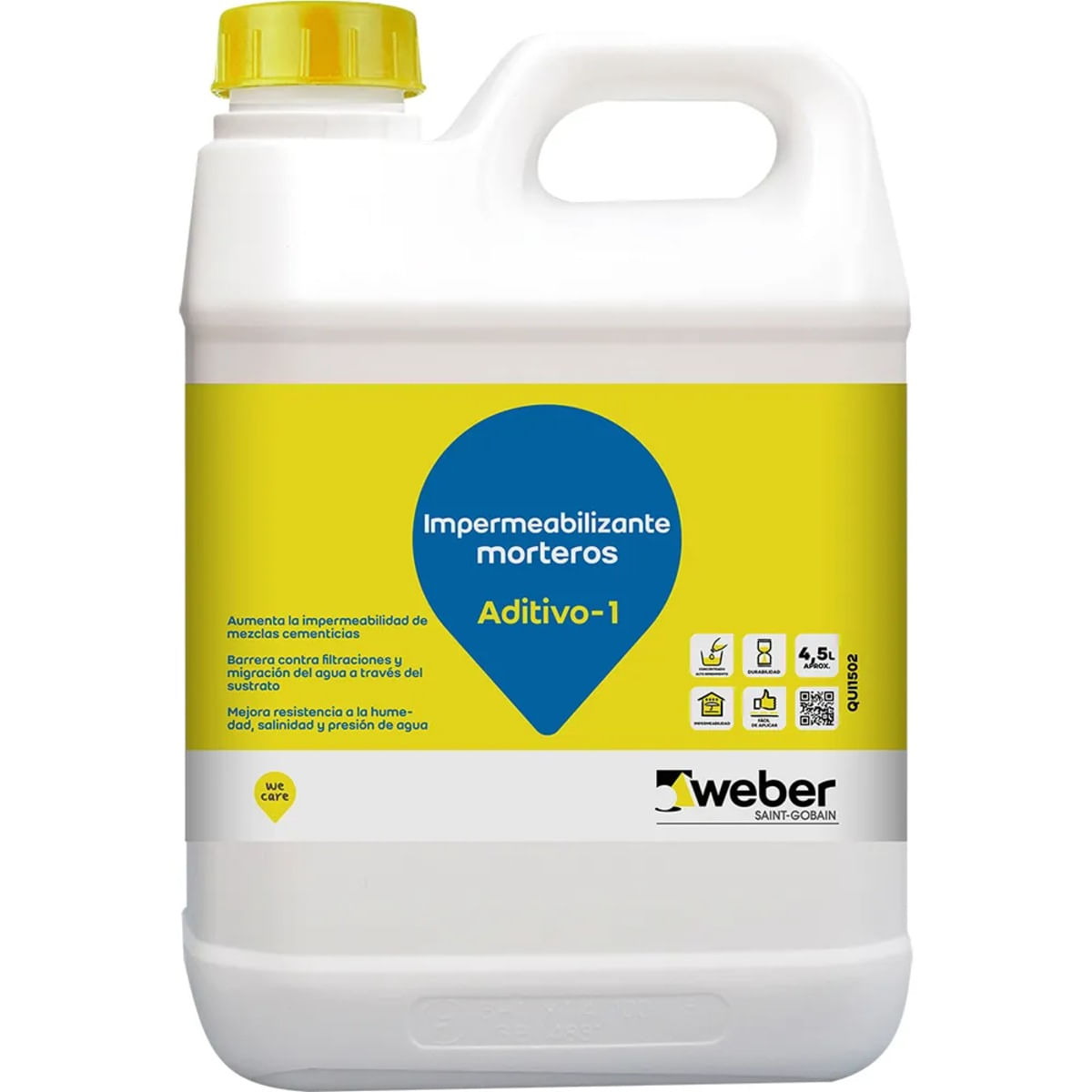 Impermeabilizante Aditivo-1 Bidon 4.5 Litros Weber
