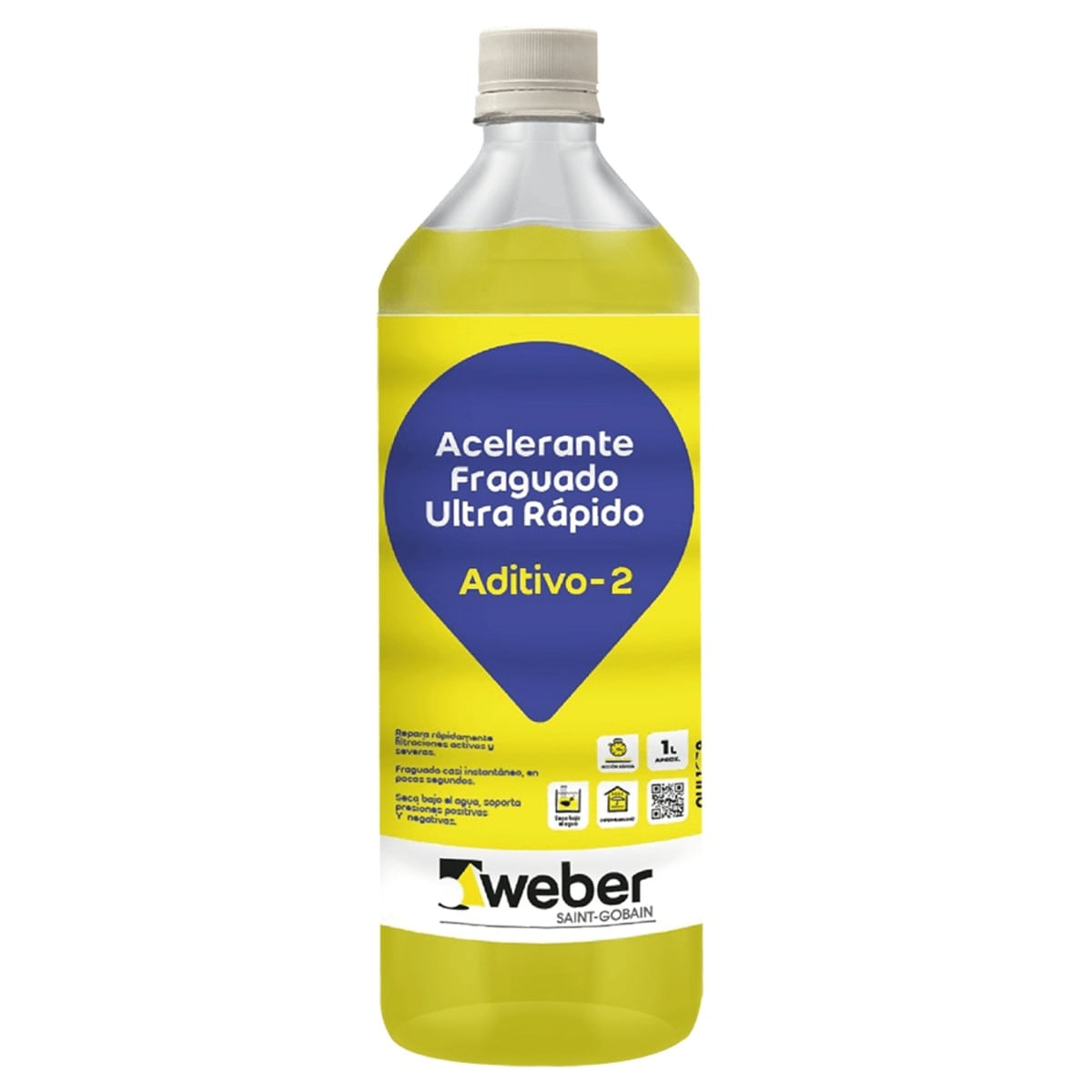 Acelerante De Frguado Ultra Rapido Aditivo-2 1 Litro Weber