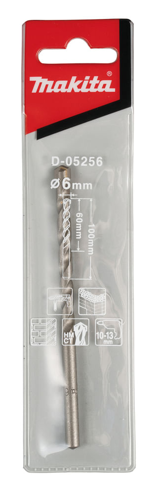 Broca Para Concreto 6Mmx100Mm D-05256 Makita