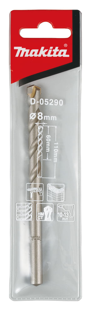 Broca Para Concreto 8Mmx110Mm D-05290 Makita