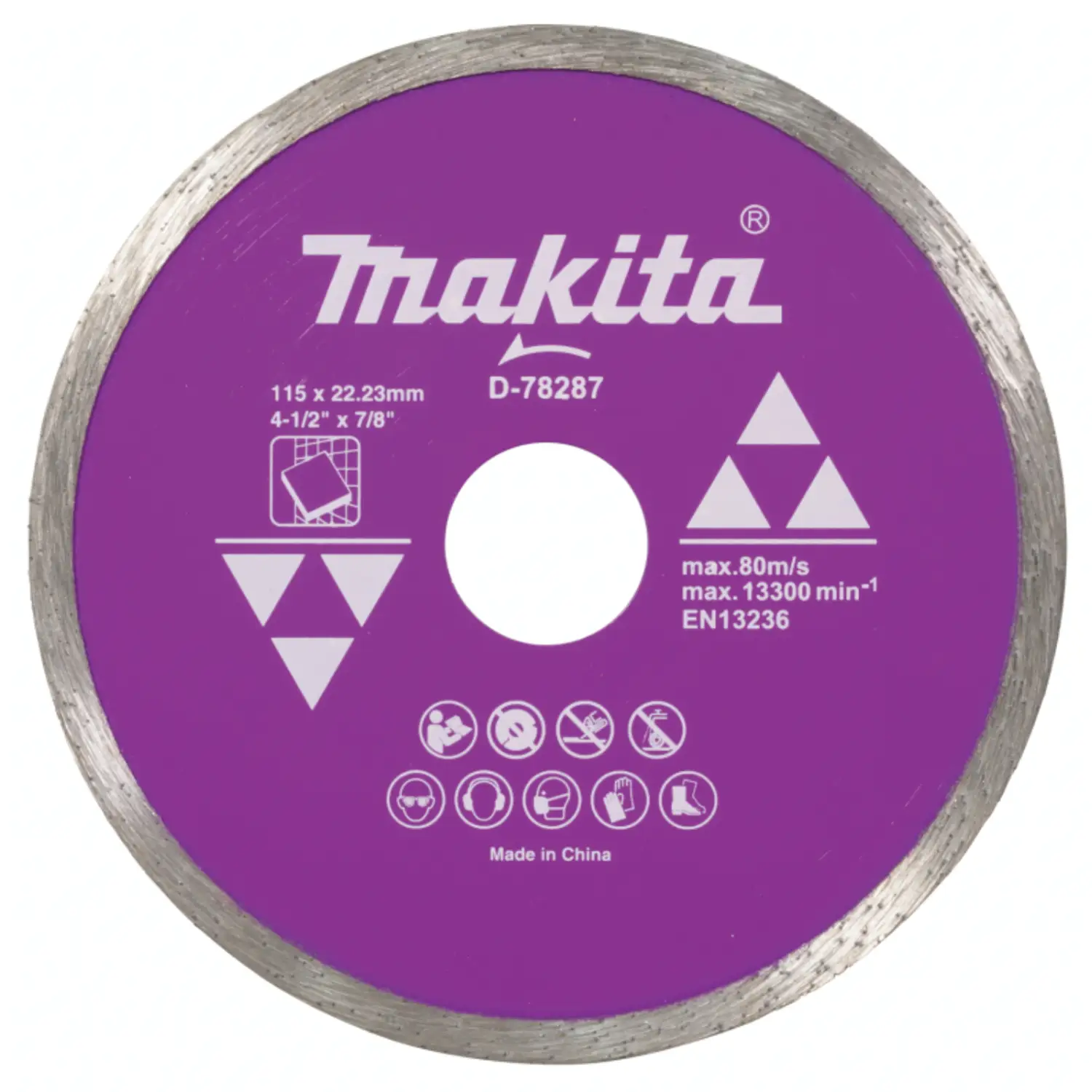 Disco Diamantado 41/2" Continuo D-78287 Makita