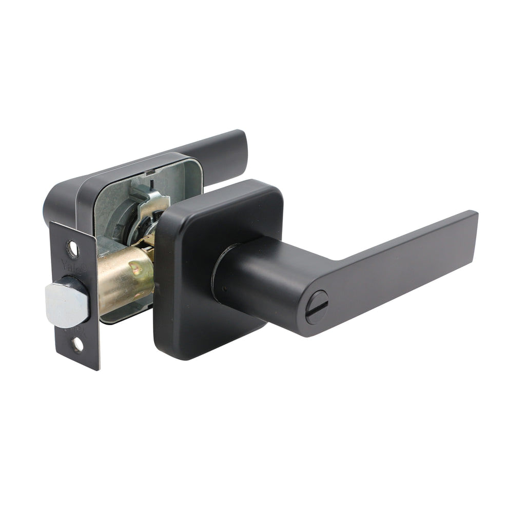 Cerradura Tubular Baño Negro Bari Yale