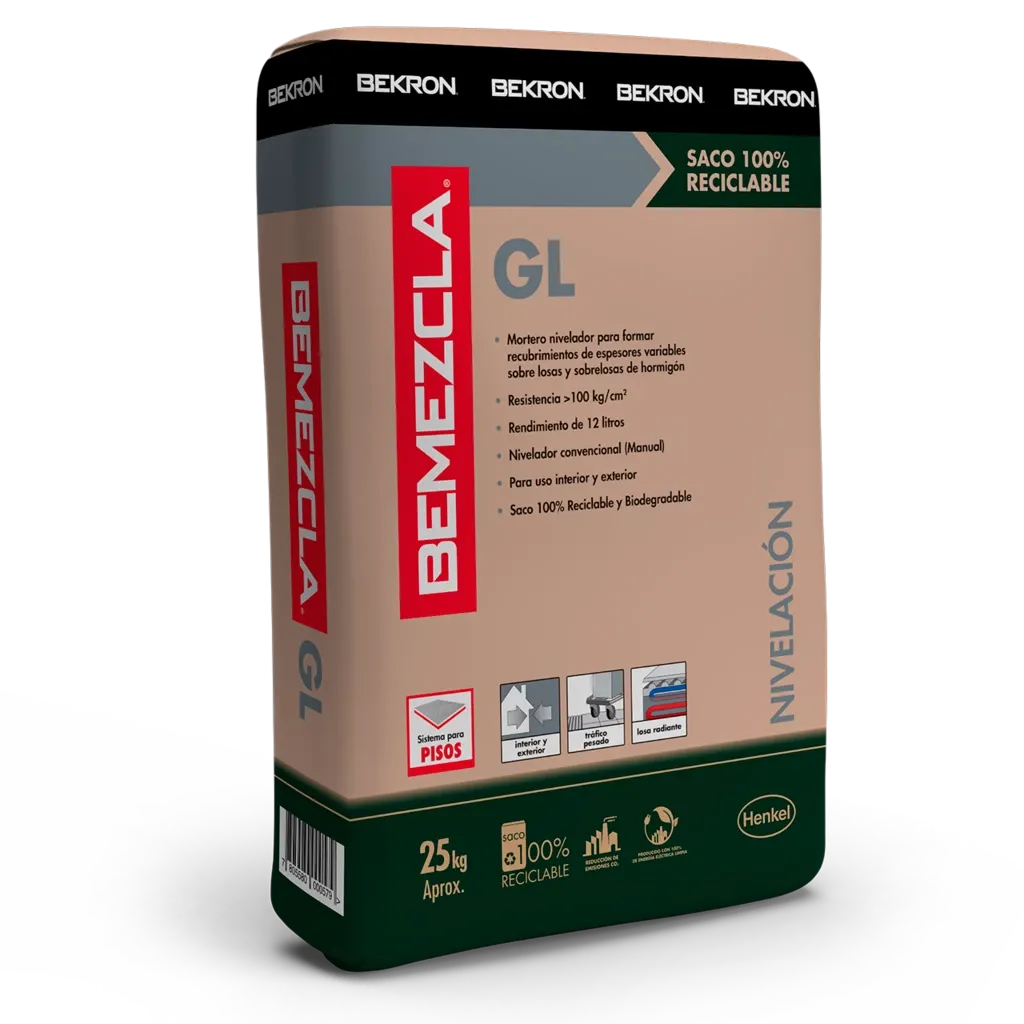 Mortero Nivelador Gl Saco 25Kg Bemezcla
