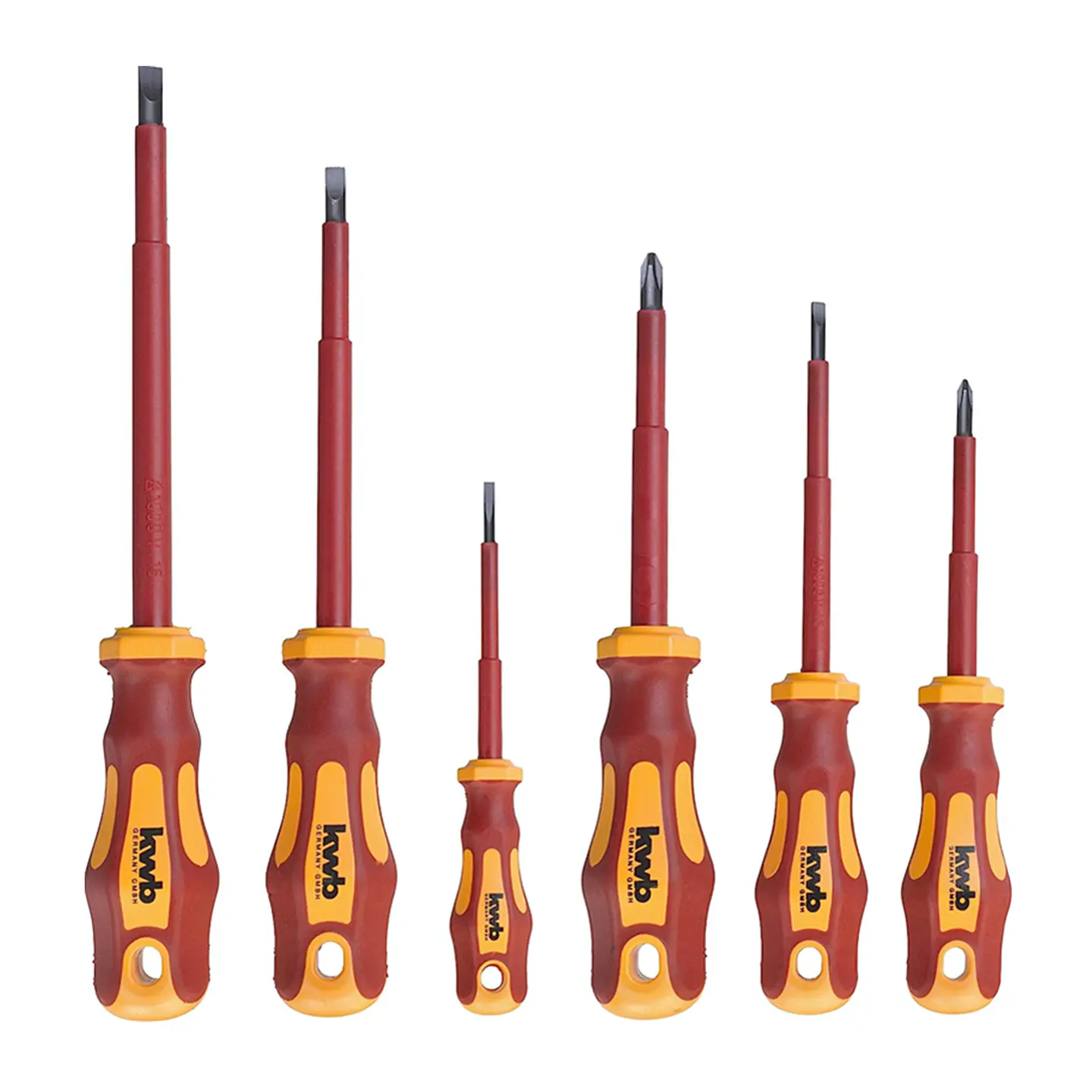 Destornillador 6 Piezas Electricista Aislados 1000V  Kwb