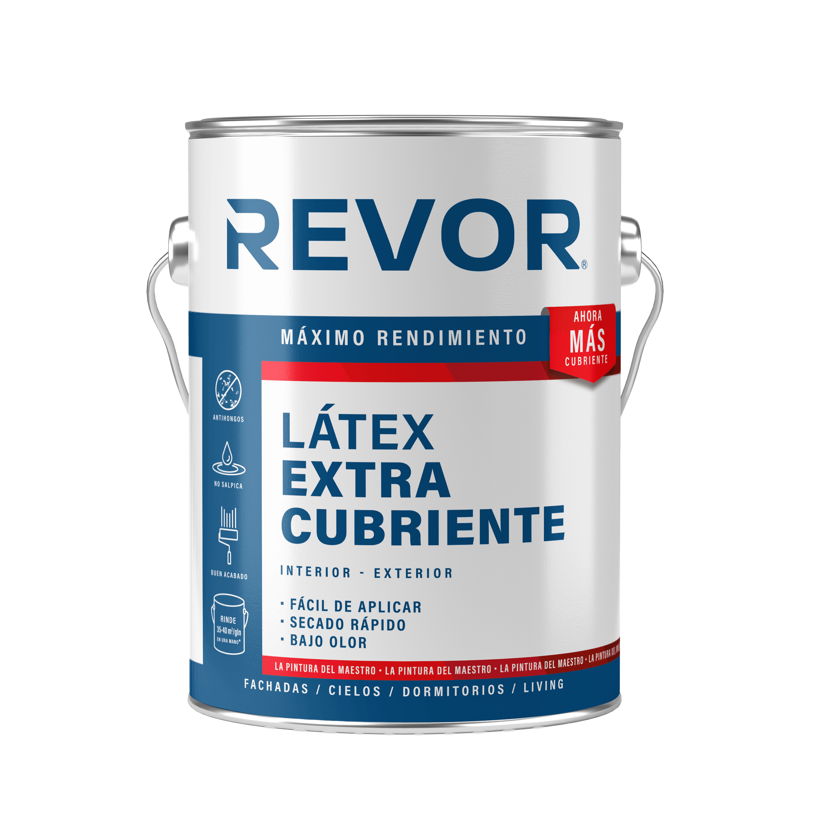 Latex Extracubriente 1 Galon Blanco Revor